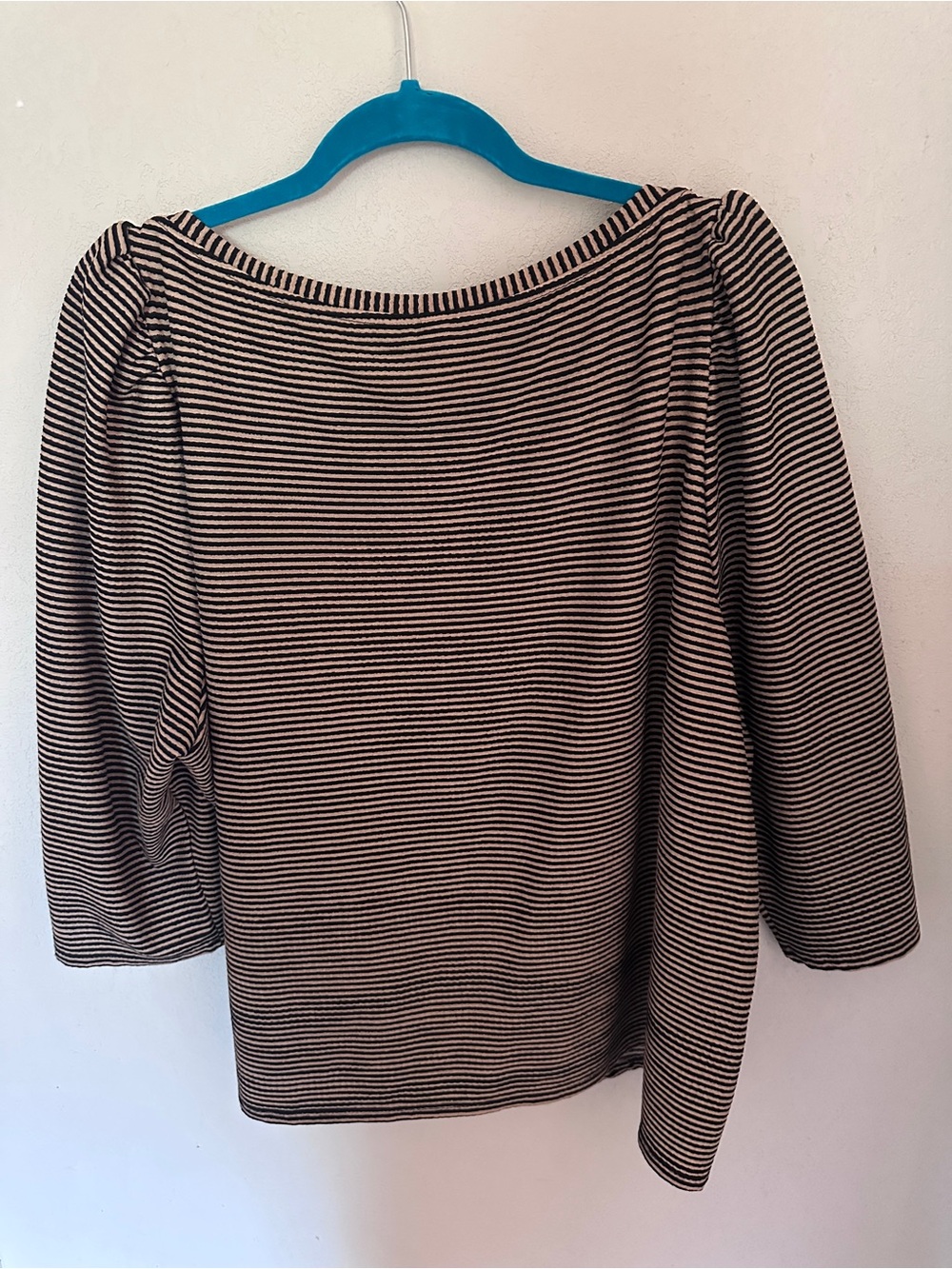 MANGO Striped Boatneck Top in Black and Cream - Picture 2 of 4